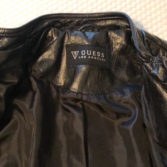 GUESS faux leather bomber jacket UEC - Picture 2 of 5
